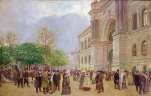 The Exit of the Salon in the Palais de L
