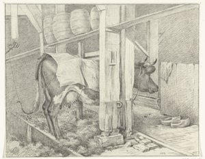 Standing Cow with a Blanket by Jean Bernard