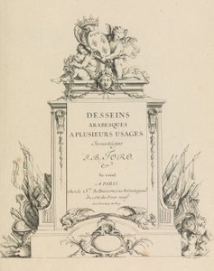 Desseins Arabesques a Plusieurs Usages Inventés par J.B. Toro Title Page