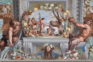 One of the Forty-One Panels with Scenes Which Narrate the Events of Bacchus
