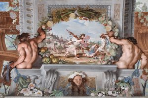 One of the Forty-One Panels with Scenes Which Narrate the Events of Bacchus