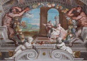 One of the Forty-One Panels with Scenes Narrating the Events of Bacchus
