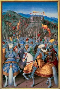 King Louis XII Attacked Genoa with His Troops in 1507. Miniature from 