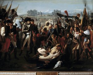 Death of General Charles Antoine Desaix de Veygoux at the Battle of Marengo on 14/06/1800 under the eyes of Napoleon Bonaparte (detail)