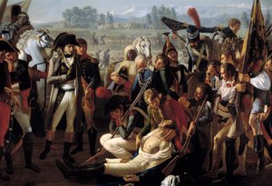 Death of General Charles Antoine Desaix de Veygoux at the Battle of Marengo on 14/06/1800 under the eyes of Napoleon Bonaparte (detail)