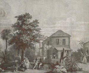 Family Time, Wallpaper Panel from the Series 