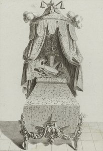 Lit à la Chinoise, published mid-1770s by Jean Charles (after) Delafosse