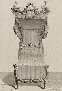Lit à la Française, published mid-1770s by Jean Charles (after) Delafosse