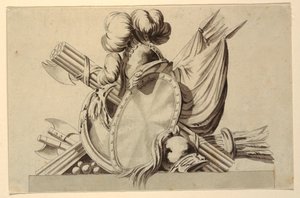 Design for Trophy with Military Attributes