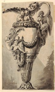 Design for a Decorative Ewer by Jean Charles Delafosse