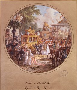 The Entrance of Charles X into Reims, 28th May 1825 by Jean Charles Develly