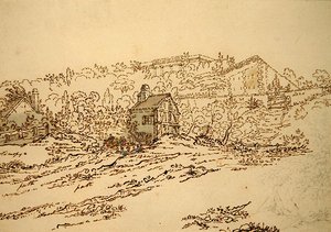 The Pavillon de Musique de la Comtesse du Barry at Louveciennes, Paris by Jean Claude (attr. to) Nattes