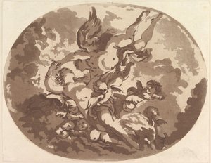 Venus and Cupid by Jean Claude Richard Saint Non