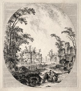 Part of the Old Appian Way by Jean Claude Richard de Saint Non