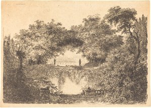The Little Park by Jean Claude Richard de Saint Non after Jean Honoré Fragonard