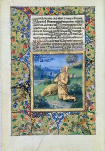 Samuel Calls on the Lord, from the Book of Hours of Louis dOrleans by Jean Colombe