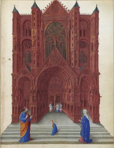 Très Riches Heures du Duc de Berry - The Presentation of the Virgin Mary in the Temple of Jerusalem by Jean Colombe