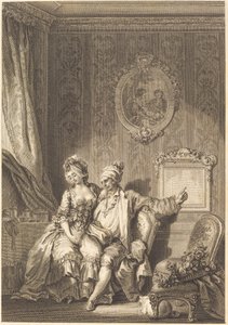 The Calendar of the Old Men by Jean Dambrun after Jean Honoré Fragonard