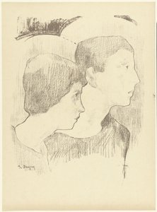 Two Heads of Martyrs or Boys with Nimbus