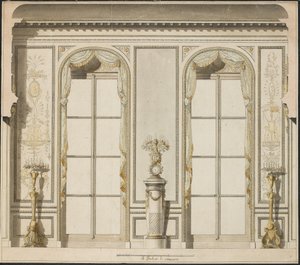 Architectural project for the Grande Galerie of the Hotel de Madame de Mazarin in Paris