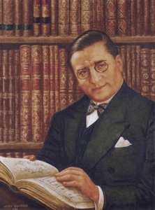 Armand Albert Rateau in His Library by Jean Dunand
