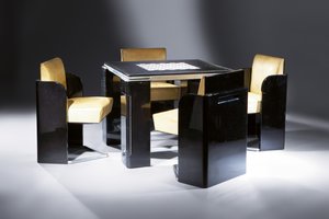 Games Table with Four Matching Chairs, for the Paris Apartment of Madeleine Vionnet