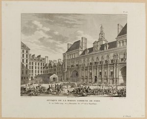 Attack on the Paris Commune House by Jean Duplessis Bertaux