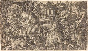 A King and Diana Receiving Huntsmen