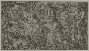 A King and Diana Receiving Huntsmen by Jean Duvet