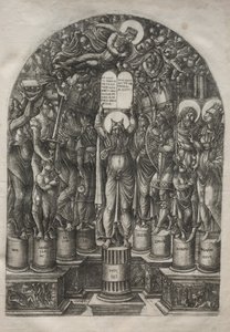Moses Surrounded by the Patriarchs by Jean Duvet