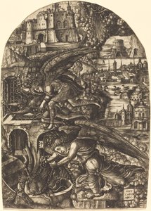 Satan Bound for a Thousand Years by Jean Duvet