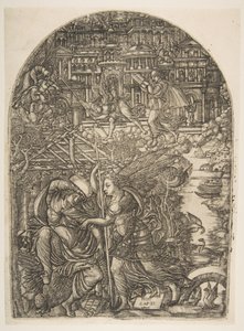 The Angel Shows Saint John the New Jerusalem (from the Apocalypse) by Jean Duvet