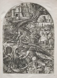 The Apocalypse: Satan Bound for a Thousand Years, 1546-1555 by Jean Duvet