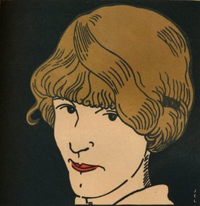 Golden-Haired Mask by Jean Emile Laboureur