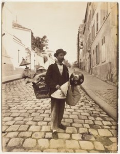 Lampshade Merchant by Jean Eugène Auguste Atget