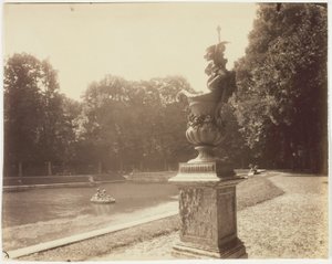 Versailles, Grand Trianon, (Lead Vase by Le Lorrain) by Jean Eugène Auguste Atget