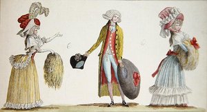 Male and Female Costumes in France