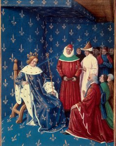 Charles V received the ambassadors of Charles IV, emperor of the Holy Germanic Empire in 1377
