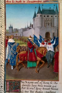Entry into Paris by Charles V Preceded by Robert de Fiennes