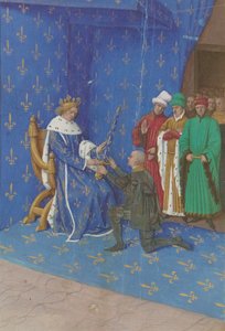 Presentation of the Sword of Constable to Bertrand Duguesclin (15th century) by Jean Fouquet