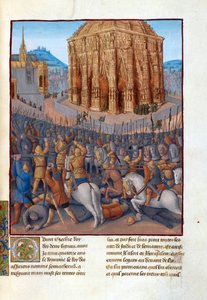 Siege of Jerusalem by Nebuchadnezzar II by Jean Fouquet