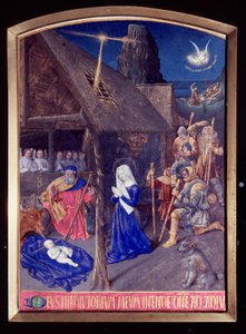 The Nativity and the Adoration of the Shepherds. Miniature in 