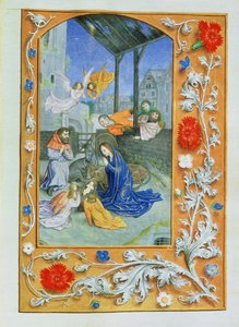 The Nativity, from Hours of Etienne Chevalier by Jean Fouquet