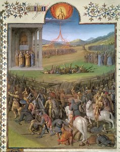 Battle of the Hebrews Against the Canaanites and the Chastisement of Korah and the Rebels, Illustration from 