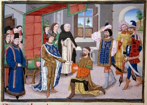 Seventh Crusade: King of France Saint Louis in Nicosia by Jean Fouquet