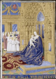 The Virgin and Child enthroned Hours of Étienne Chevalier by Jean Fouquet