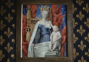 Madonna Surrounded by Seraphim and Cherubim in Loches Castle by Jean Fouquet