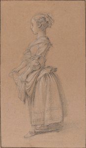 A Girl in Peasant Dress by Jean Francois Clermont