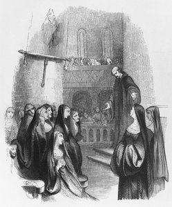 Abelard Preaching at Paraclete, Illustration from 