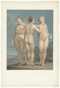 The Three Graces by Jean Francois Janinet